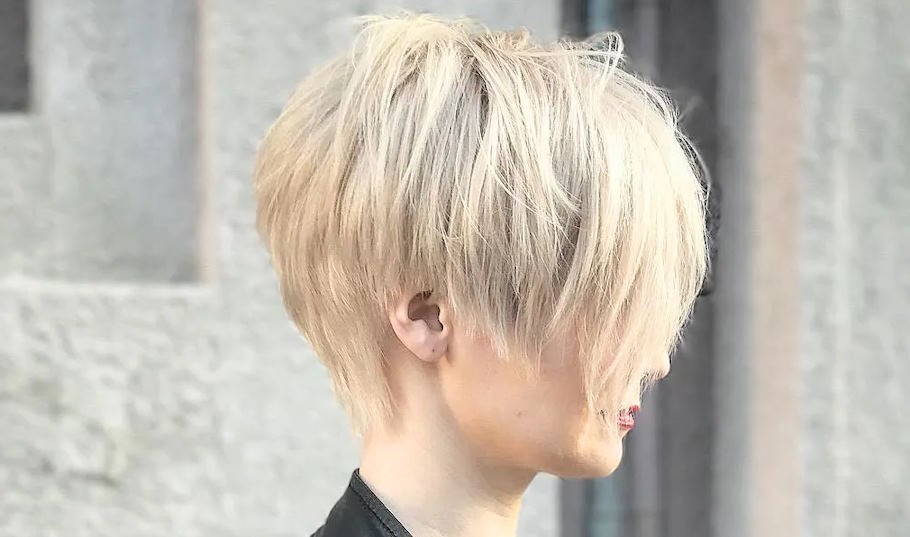 short hairstyle with thick hair